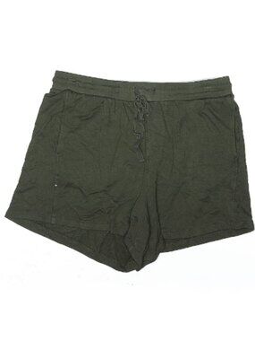 Workshop Republic Olive Green Drawstring Jersey Shorts Size Large